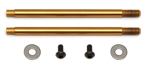 Team Associated 3x27.5 mm Shock Shafts (V2), TiN ASC91619 
