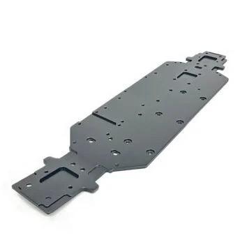 Tekno RC Chassis (4mm, black ano, MT410 2.0) TKR9502 