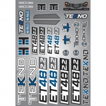 Tekno RC Decal Sheet (ET48 2.2) TKR9647 