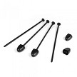 DE Racing Zip Stix Tire Organizers Black 4pcs DERZS4BLK 
